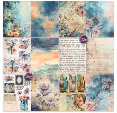 TEXT{ures} - 6x8 Paper Pad - Dragonfly Dreams by Lou Collins