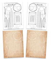 TEXT{ures} - Rub-On Transfer Set - Dragonfly Dreams - Stitch Pattern Vol II by Lou Collins