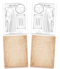 TEXT{ures} - Rub-On Transfer Set - Dragonfly Dreams - Stitch Pattern Vol II by Lou Collins
