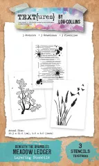 TEXT{ures} - Layering Stencil Set - Beneath the Brambles - Meadow Ledger
