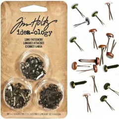 Idea-Ology Metal Long Paper Fasteners - Musterbeutelklammern