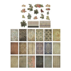 Idea-Ology Worn Wallpaper Scraps - Halloween
