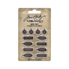 Idea-Ology Metal Word Tags