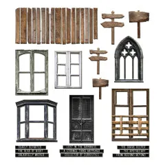 Tim Holtz - Idea-Ology - Chipboard Baseboards - Halloween 2025