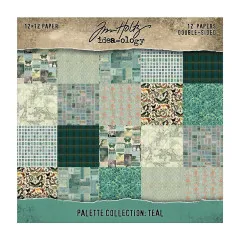 Idea-Ology - 12x12 Paper Pad - Palette Collection - Teal