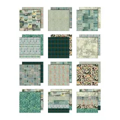 Idea-Ology - 12x12 Paper Pad - Palette Collection - Teal