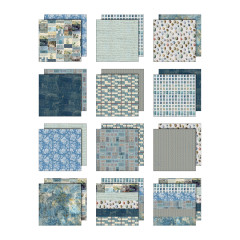 Idea-Ology - 12x12 Paper Pad - Palette Collection - Blue