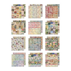 Tim Holtz Idea-Ology - 12x12 Paper Pad - Palette Collection - Multi