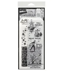 Tim Holtz Mixed-Media Stamps & Stencil - Halloween Sketch