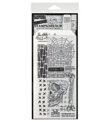 Tim Holtz Mixed-Media Stamps & Stencil - Anatomy