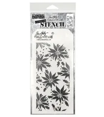 Tim Holtz Layered Stencil - Poinsettia