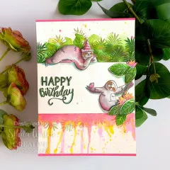 Clear Stamps - Happy Sloth Day