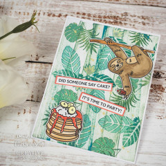 Clear Stamps - Happy Sloth Day