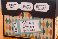 Clear Stamp & Cutting Die - Vintage Carnival - Ticket Fun