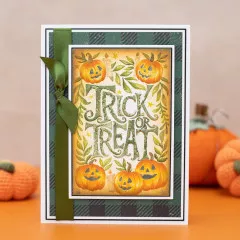 Embossing Folder - Vintage Halloween - Trick or Treat