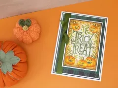 Embossing Folder - Vintage Halloween - Trick or Treat