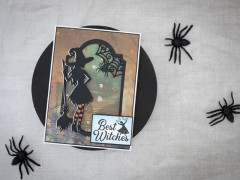 Metal Cutting Die - Vintage Halloween - Vintage Witch