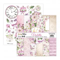 ScrapBoys 12x12 Paper Pad - Violetta