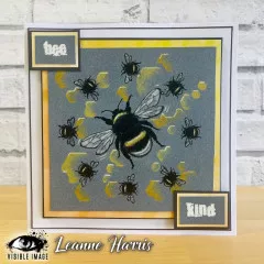 Visible Image - Clear Stamps - Bee Happy