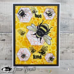 Visible Image - Clear Stamps - Bee Happy