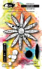 Visible Image - Clear Stamps - Grunge Florals - Daisy Days
