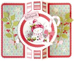 Schneidebogen A4 - Merry Snowmen