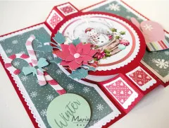 Schneidebogen A4 - Merry Snowmen