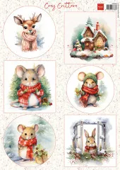 Schneidebogen A4 - Cosy Critters