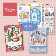 Schneidebogen A4 - Winter Stamps