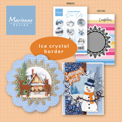 Produktübersicht mit Frosty-Winter-Stanzteilen und weiteren Wintermotiv-Karten