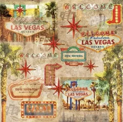 Vintage Vegas - 12x12 Printed Paper Pad