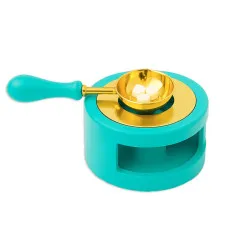Burner for Wax - Turquoise Wax and Seals