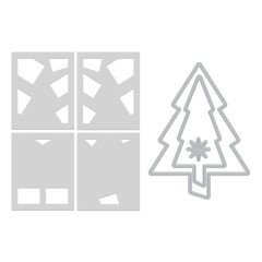 Hero Arts - Cutting Dies & Stencil Bundel - Very Merry - Tree