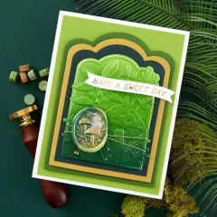 Spellbinders - 3D Wax Seal Stamp - Forest Mushrooms