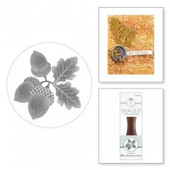 Spellbinders - 3D Wax Seal Stamp - Acorn Trio