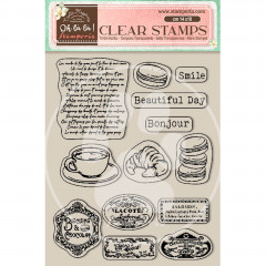 Stamperia Clear Stamps - Oh lá lá - Labels