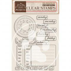 Stamperia Clear Stamps - Create Happiness Christmas - Weekly Planner