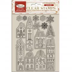 Stamperia Clear Stamps - Gear up for Christmas - Cozy Houses