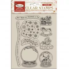 Stamperia Clear Stamps - Gear up for Christmas - Snowglobes