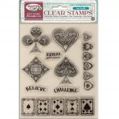 Stamperia Clear Stamps - Master of Magic - Playing Cards