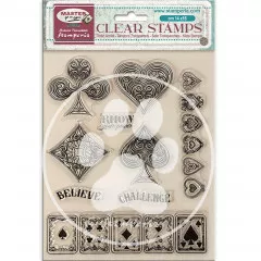 Stamperia Clear Stamps - Master of Magic - Playing Cards