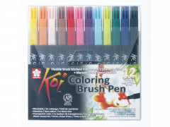 Sakura Koi Coloring Brush Pens 12 Color Set