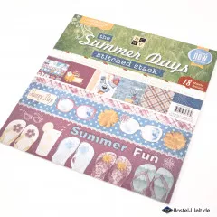 DCWV - 12x12 Paper Pad - The Summer Days - Stitched Stack