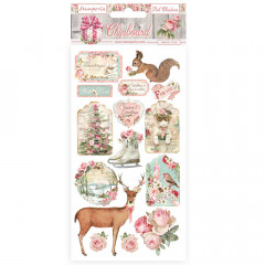 Stamperia Chipboard - Pink Christmas