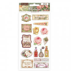 Stamperia Chipboard - Rose Parfum