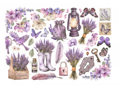 Stamperia Ephemera - Lavender