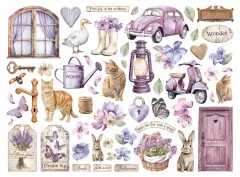 Stamperia Die Cuts - Lavender