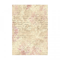 Stamperia A6 Rice Paper - Shabby Rose - Backgrounds