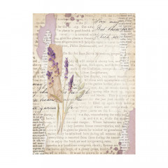 Stamperia A6 Rice Paper - Lavender - Backgrounds