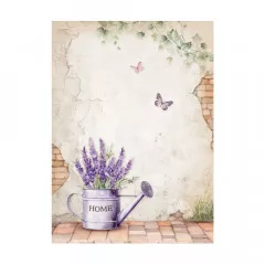 Stamperia A6 Rice Paper - Lavender - Backgrounds